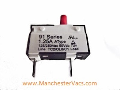 DC25 Reset Switch for UK Models 1.25A DC25 Reset Switch for UK Models 1.25A