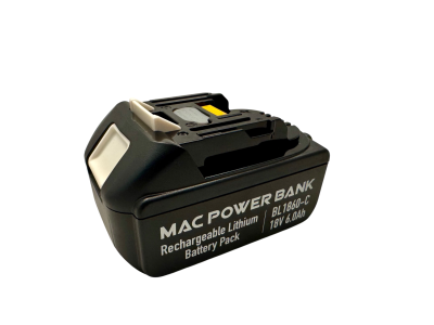 Makita 18V BL1860-C Battery, 6000 mAh, with USB-C Socket