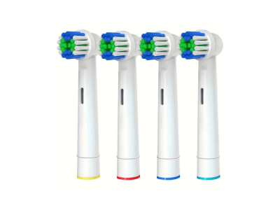 4x Replacement Soft Toothbrush Heads for Oral-B & Braun