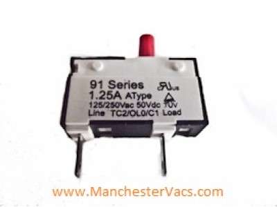 DC25 Reset Switch for UK Models 1.25A